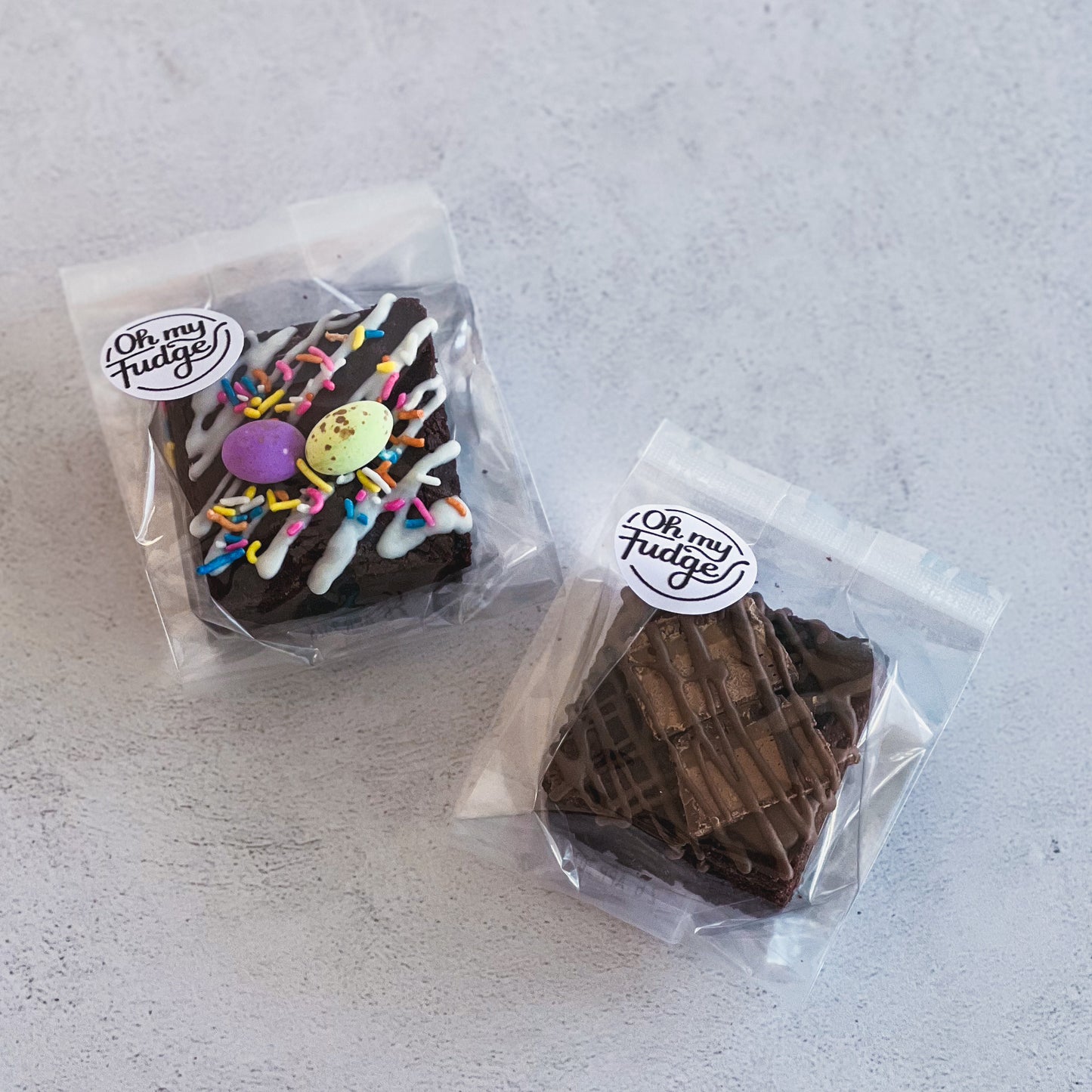 Chocolate Brownies with Assorted Toppings