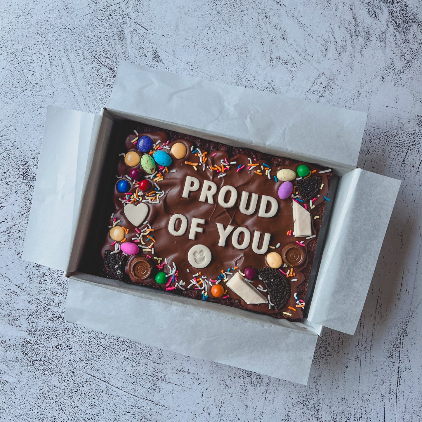 Custom Chocolate Brownie Slab