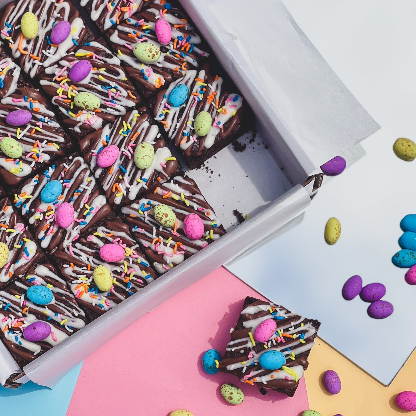 Speckled Egg Chocolate Brownies