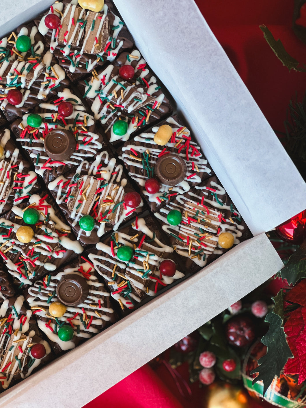 Festive Christmas Chocolate Brownies