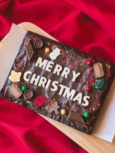 Load image into Gallery viewer, Merry Christmas Chocolate Brownie Slab
