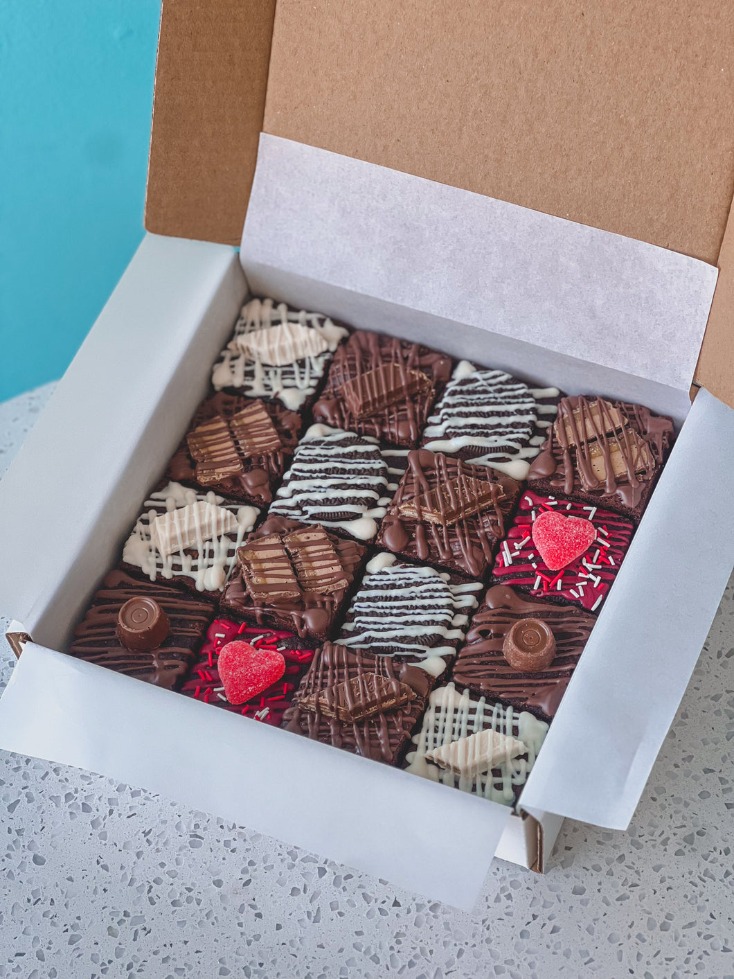 Chocolate Brownies with Assorted Toppings