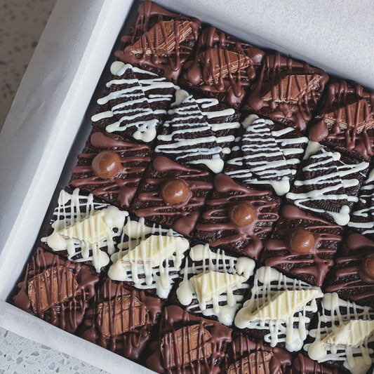 25 Piece Brownie Platter with Classic Toppings (Freezer Friendly)