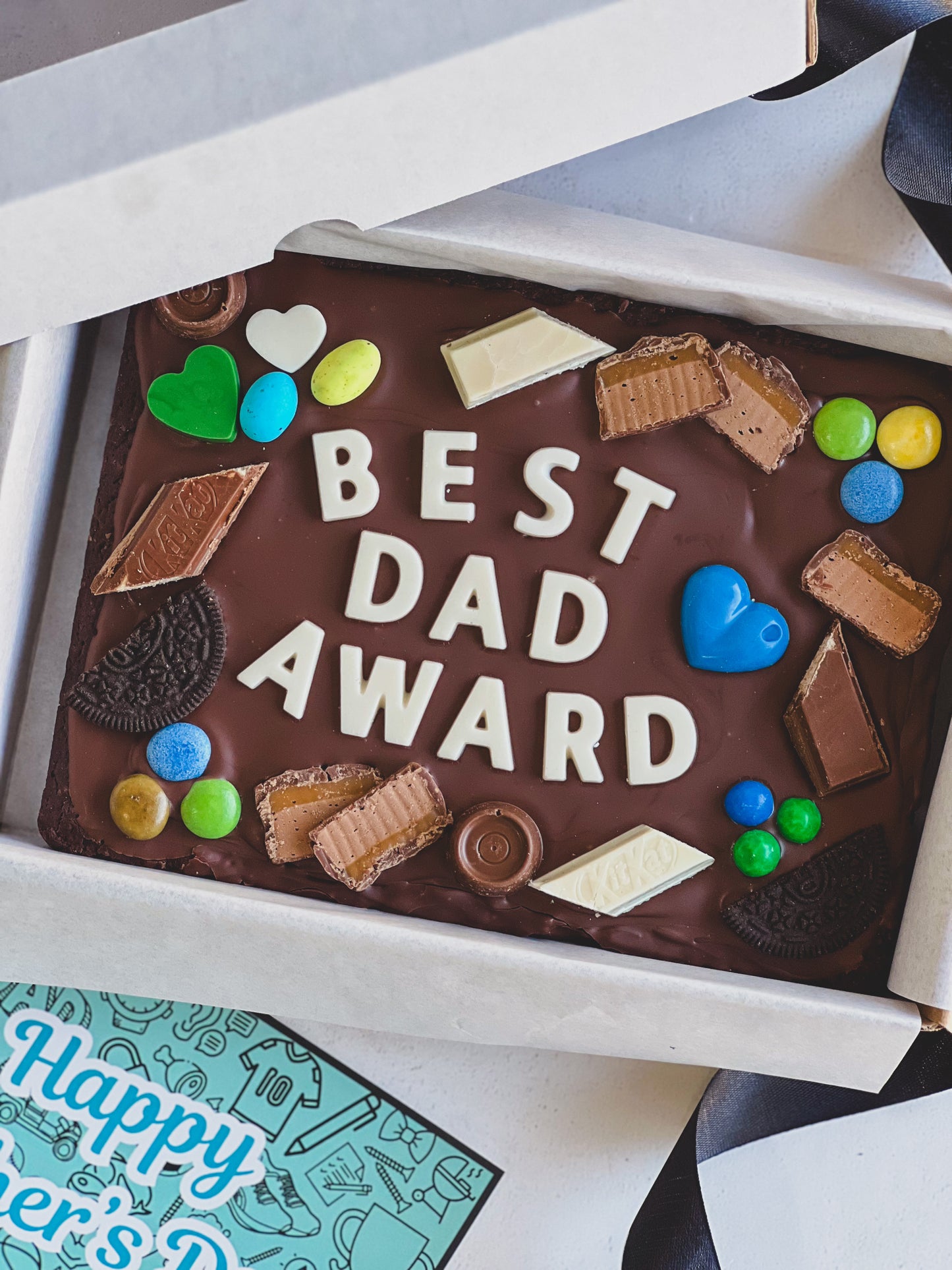 Father's Day Brownie Slab - Best Dad Award