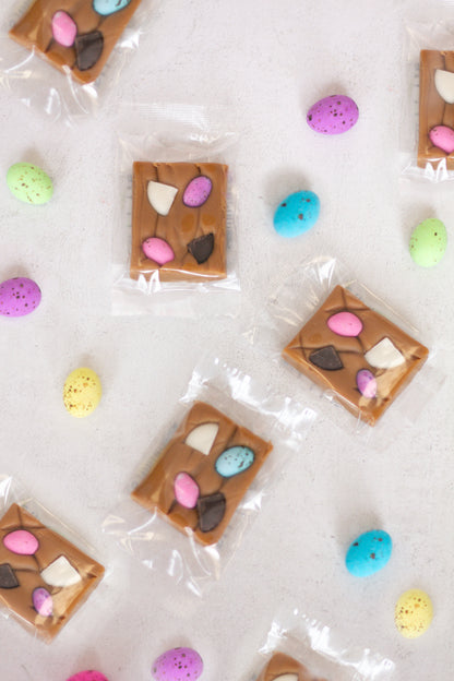 Speckled Egg stuffed Traditional Fudge