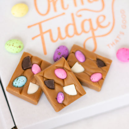 Speckled Egg stuffed Traditional Fudge