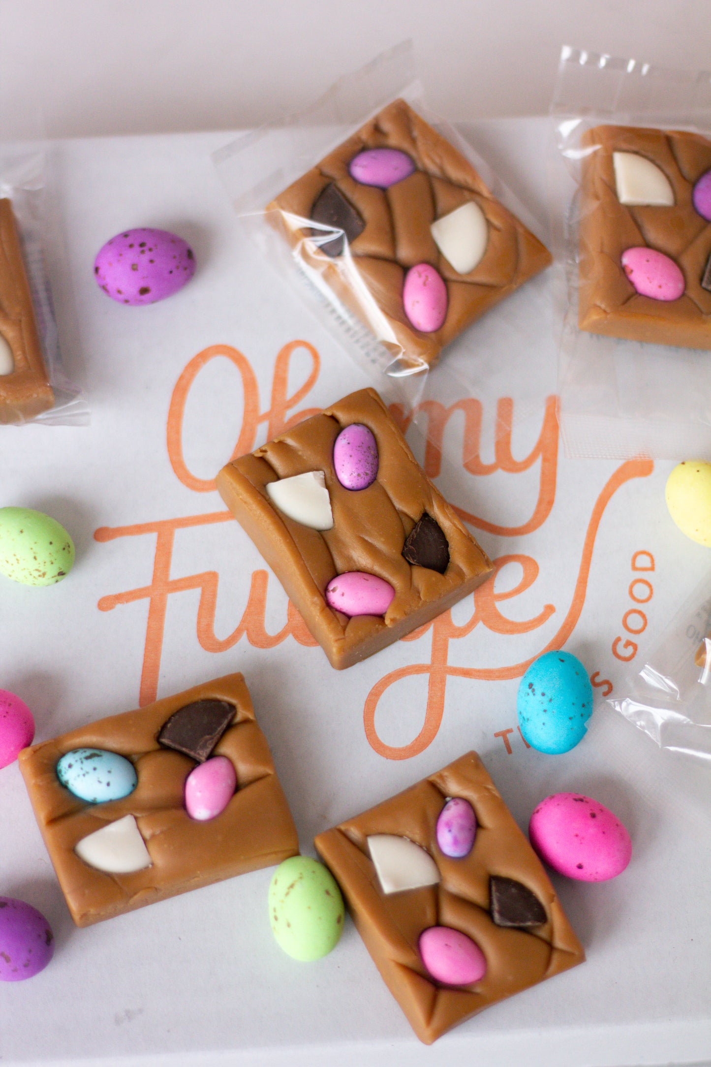 Speckled Egg stuffed Traditional Fudge